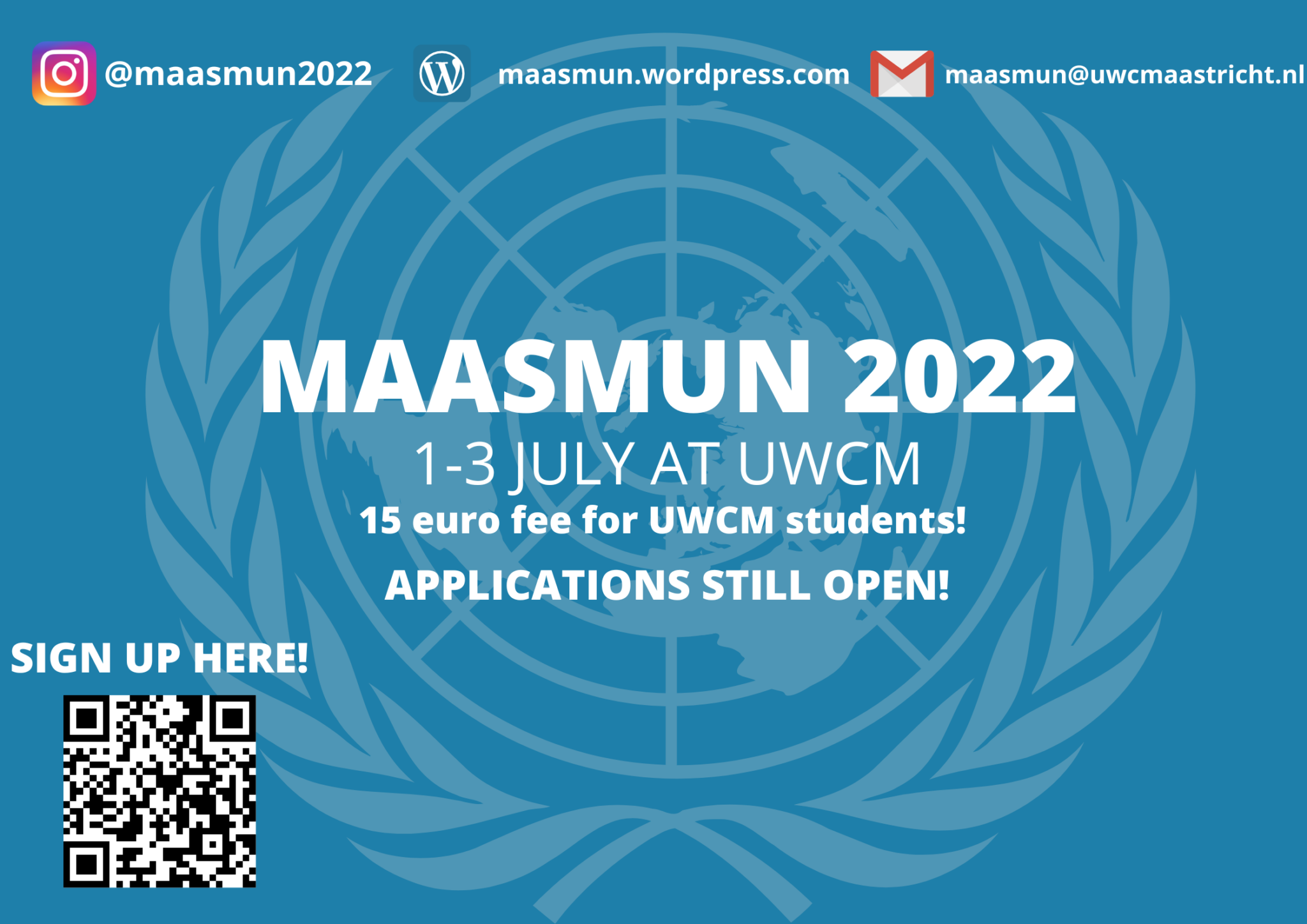 Maastricht Model United Nations call for participants! UWC Maastricht