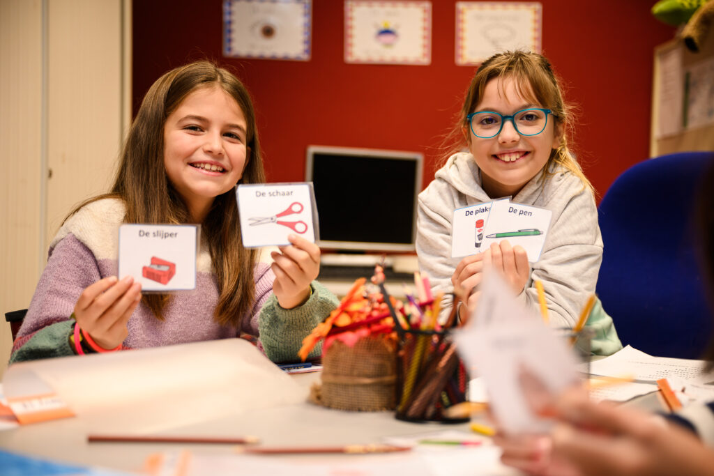 Primary students in classroom